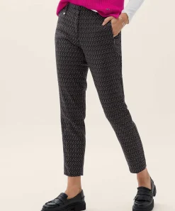Brax Pantalon Graphic Con Cremalleras Maron S