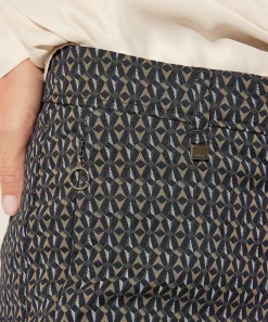 Brax Pantalon Graphic Con Cremalleras Maron S