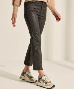 Brax Pantalon Revestido Estampado Pantera Maron S
