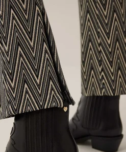 Brax Pantalones Acampanados De Jacquard Malou