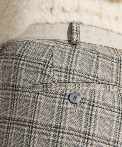 Brax Pants Jersey De Invierno Con Cuadros Maron S