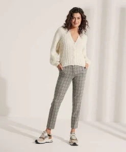 Brax Pants Jersey De Invierno Con Cuadros Maron S