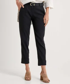 Cambio Pantalon Cropped Mezcla Lino Krystal