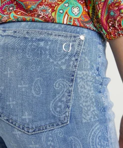 Cambio Vaqueros Anchos Con Estampado De Cachemira Fabienne