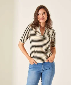 Camisa * Tulip Manga Corta Rayas Bretonas