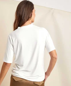 Camisa Con Cuello De Pico Plisado De *