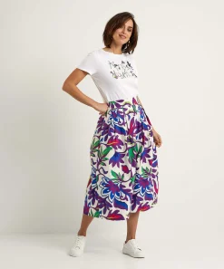 Camisa Con Estampado Floral Y Letras De Marc Cain