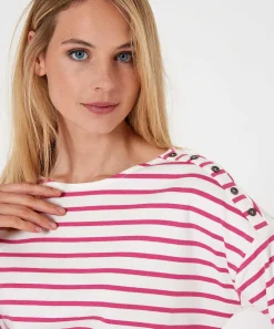 Camisa Giulia E Tu Botones De Rayas Bretonas