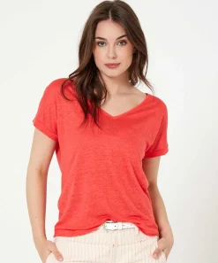 Camisa Giulia E Tu De Lino Con Cuello En V