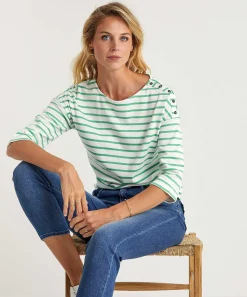 Camisa Giulia E Tu Rayas Bretonas