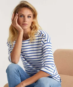 Camisa Giulia E Tu Rayas Bretonas
