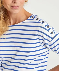 Camisa Giulia E Tu Rayas Bretonas