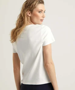 Camisa Marc Cain Estampada Con Cuentas