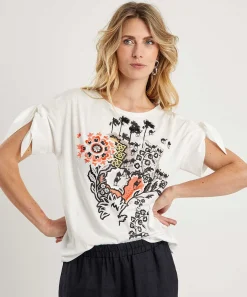 Camisa Marc Cain Manga Lazo
