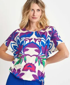 Camisa Slinky Oui Flor Grande