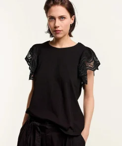 Camisa Summum Manga De Encaje