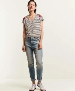 Camisa Summum Rayas Bordadas