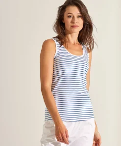 Camiseta Sin Mangas Oui Con Rayas