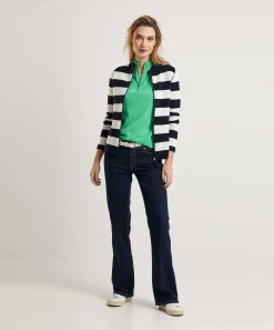 Cardigan Con Cremallera * A Rayas
