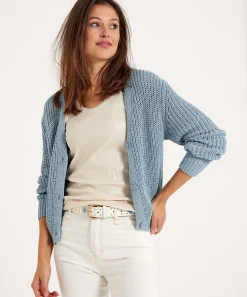 Cardigan De Hilo Con Cinta Emotions