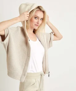 Cardigan De Punto Moscu Con Capucha Timmy