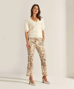 Cardigan Giulia E Tu Con Mangas Abullonadas