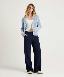 Cardigan Oui Melange Con Bolsillos