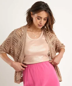 Cardigan Summum Calado Lurex