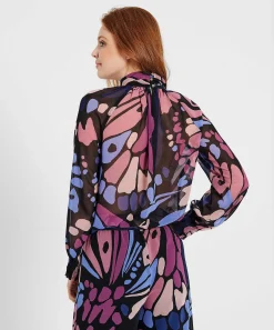 Caroline Biss Blusa Crepe Multicolor