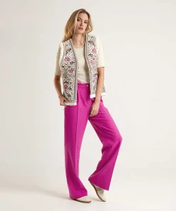 Caroline Biss Pantalon Ancho De Crepe