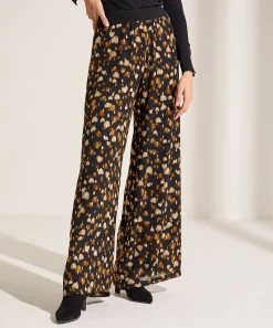 Caroline Biss Pantalones Anchos Corazones Lurex