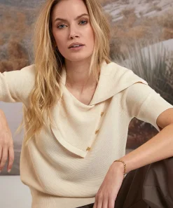 Caroline Biss Sueter Cuello Asimetrico