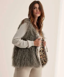 Chaleco Summum Fluffy Fun Fur Reversible