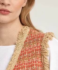 Chaleco Summum Sin Mangas Flecos Lurex