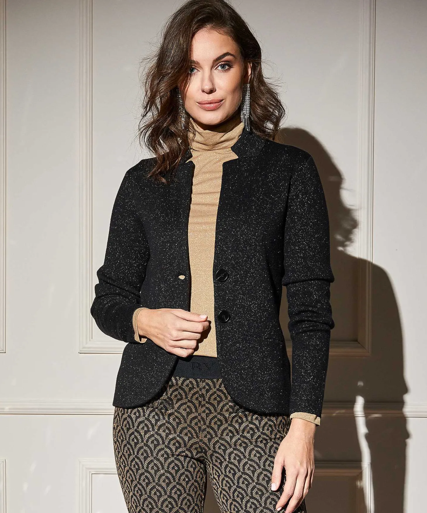 Chaleco Tipo Blazer * De Lurex