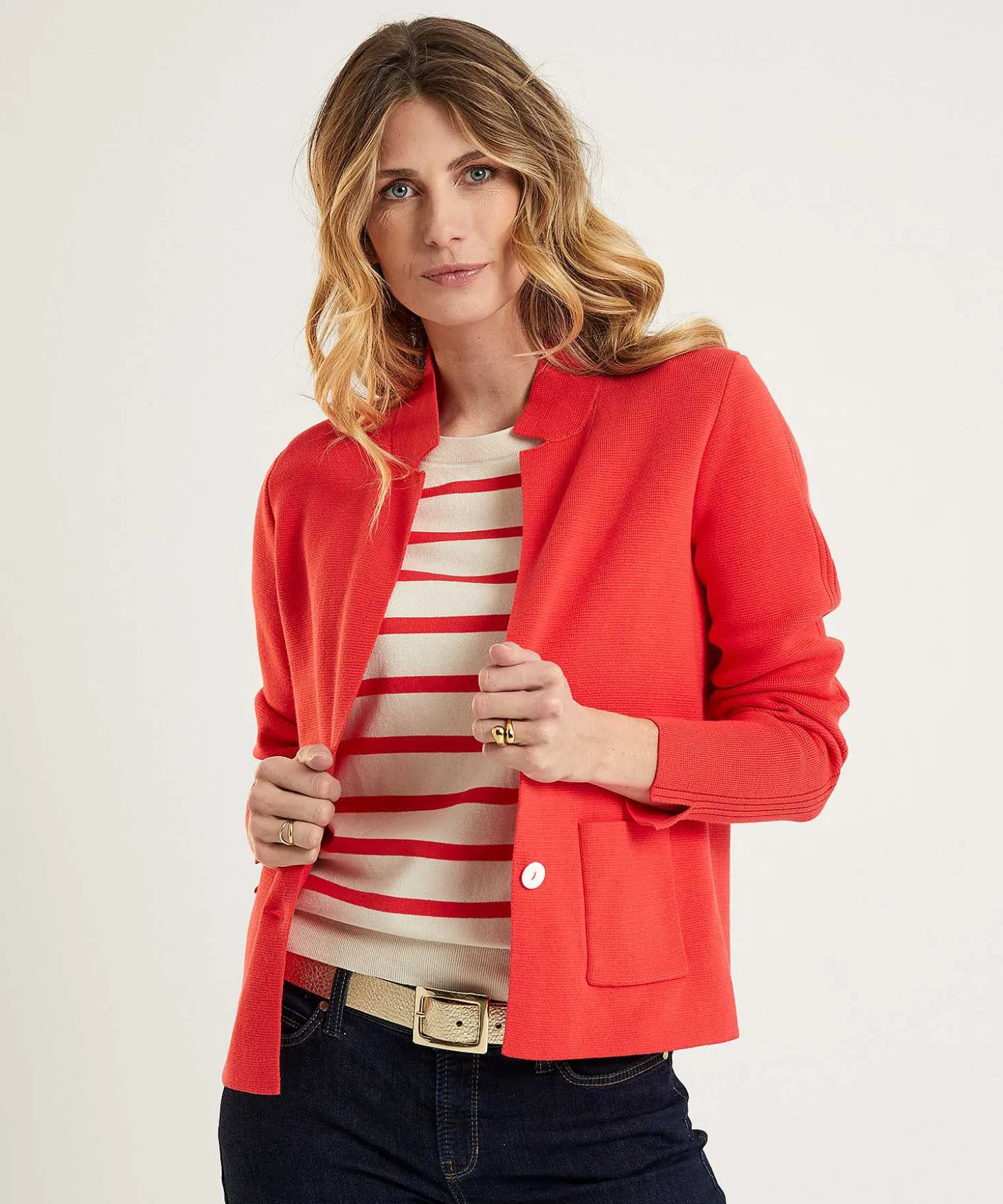Chaleco Tipo Blazer * Puntaknit
