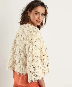 Chaqueta Summum Plumas Lentejuelas
