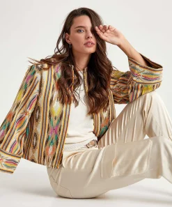 Chaqueta Tipo Kimono Reversible Summum Ikat