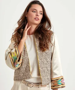 Chaqueta Tipo Kimono Reversible Summum Ikat
