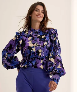 Fabienne Chapot Blusa Sedosa Estampado Floral Philo