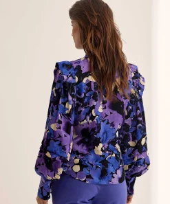 Fabienne Chapot Blusa Sedosa Estampado Floral Philo