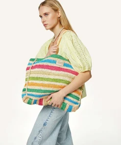 Fabienne Chapot Bolso Rafia Multicolor Naomi