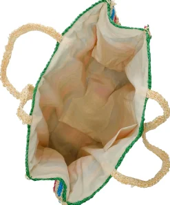 Fabienne Chapot Bolso Rafia Multicolor Naomi