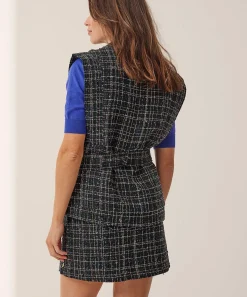 Fabienne Chapot Chaleco De Tweed De Lurex Lionel