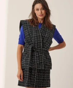 Fabienne Chapot Chaleco De Tweed De Lurex Lionel