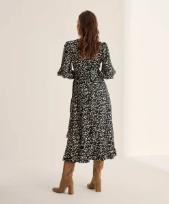 Fabienne Chapot Vestido Cruzado Estampado Floral Natalia