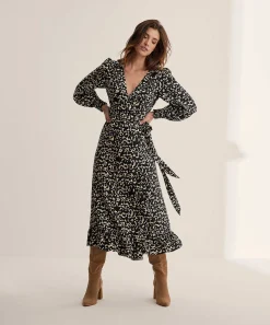 Fabienne Chapot Vestido Cruzado Estampado Floral Natalia