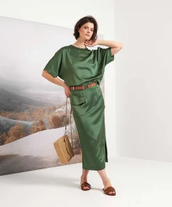 Falda Cargo Sedosa De Caroline Biss