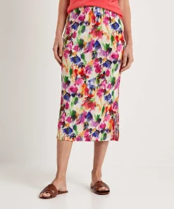 Falda Giulia E Tu Slinky Flor Descolorida