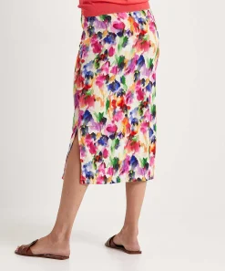 Falda Giulia E Tu Slinky Flor Descolorida